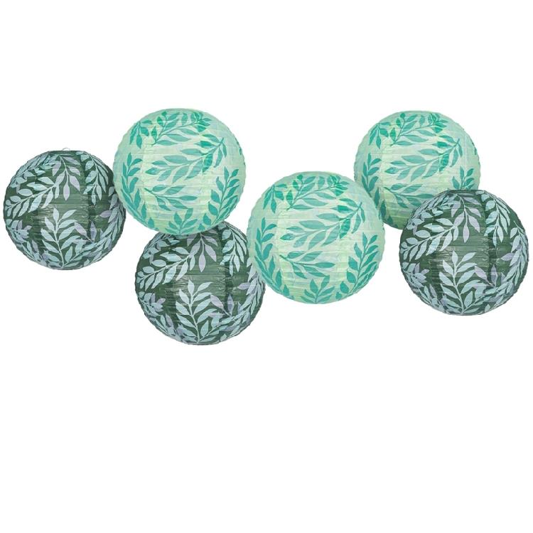 3PCS Decorative Paper Lanterns Leaf Pattern Hanging Lanterns Suitable for Weddings Birthdays and Festival Atmosphere