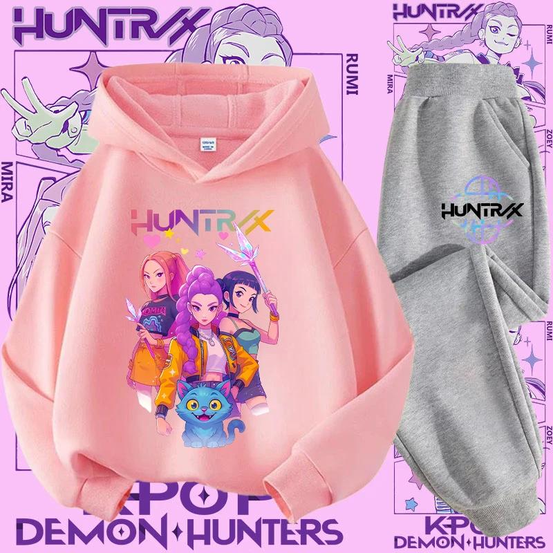 Ținută Streetwear Copii Hanorac K-Pop Demon Hunter Pulover Sweatshirt Anime Trening Desen Animat Fete Băieți Haine Copii