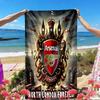 Football team.C Print Beach Towel, Versatile Lightweight Absorbent Beach Towel for Pool Surf Yoga Bathroom, Perfect Birthday Holiday Gift