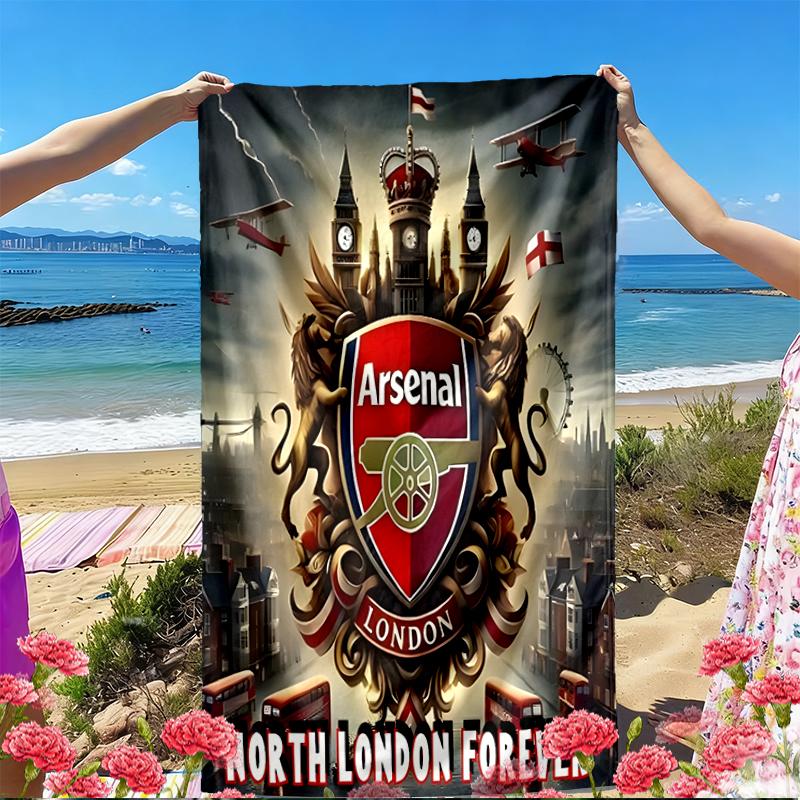 Football team.C Print Beach Towel, Versatile Lightweight Absorbent Beach Towel for Pool Surf Yoga Bathroom, Perfect Birthday Holiday Gift