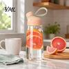 Leak Proof Gym Water Bottle Tritan Plastic Bottle, with Lid, 600ml Capacity, Fast Travel Drinking Spout Sports for Fitness Running And Daily Hydration