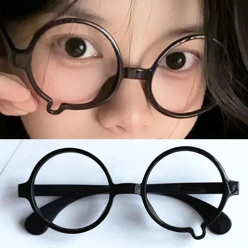 Cosplay Kawaii Teardrop Frame Crying Glasses Y2K Crying Non Prescription Lensless Japanese Anime Cute Daily Fashion Accessories