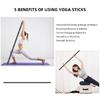 Portable Yoga Stick Flexibility Exercise Rod Fitness Equipment Pilates Rod For Stretching and Muscle Strengthening