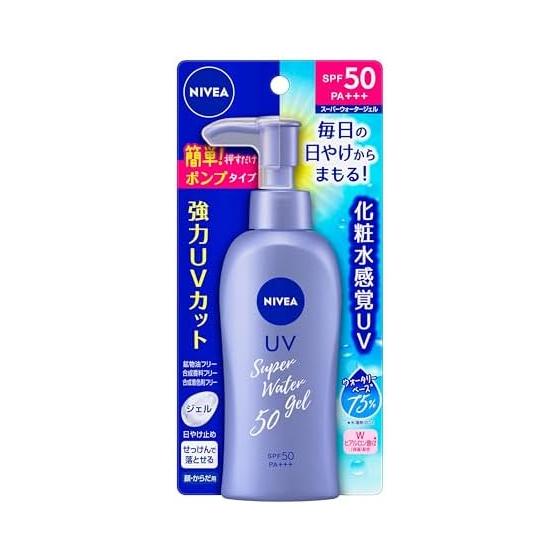 NIVEA Nivea Sun Защитный Гель-Вода SPF50/PA+++ С помпой 140г