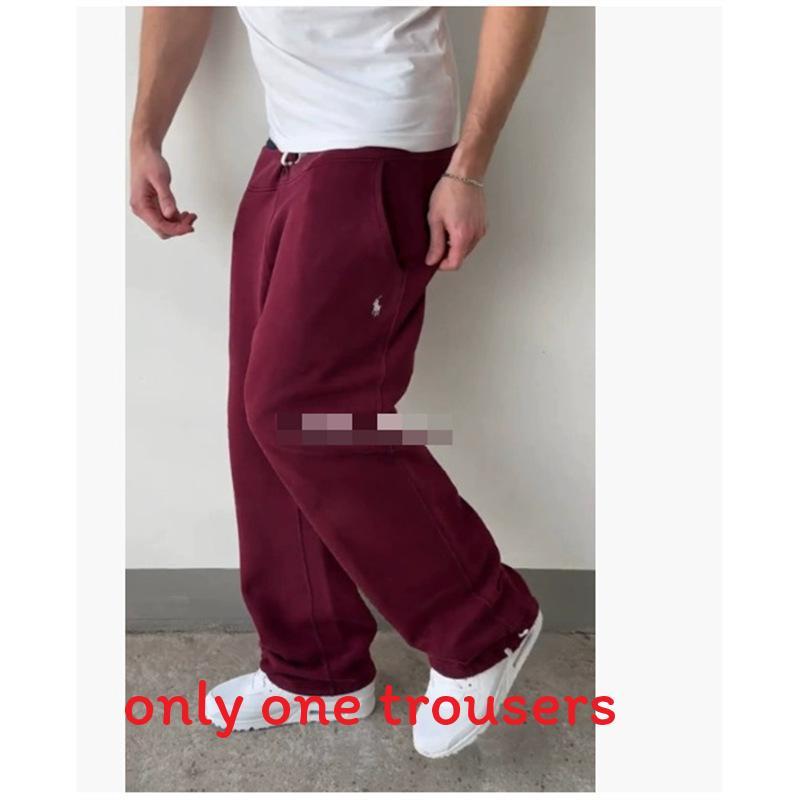 Embroidery Street Style Joggers With Elastic Waist For Casual Urban Wear Men