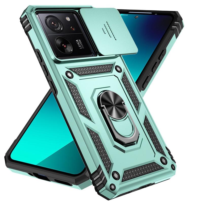 For Xiaomi 13T Case Xiaomi 11T 12T 13T Pro 5G Cover Luxury Shockproof Armor PC + Silicone Slide Camera Protective Phone Cover