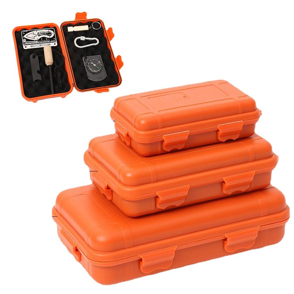 Velikost S/L/XL Venkovní Plastová Vodotěsná Uzavřená Survival Box Kontejner EDC Box na Nářadí Kempingová Cestovní Úložná Box Taška na Rybářské Potřeby