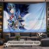 Genshin Impact Personalized Tapestry Support Custom Name, Wall Art Home Decoration