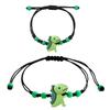 Colorful Resin Dinosaur Bracelet Handcrafted Adjustable For Children Adults Includes Message Card