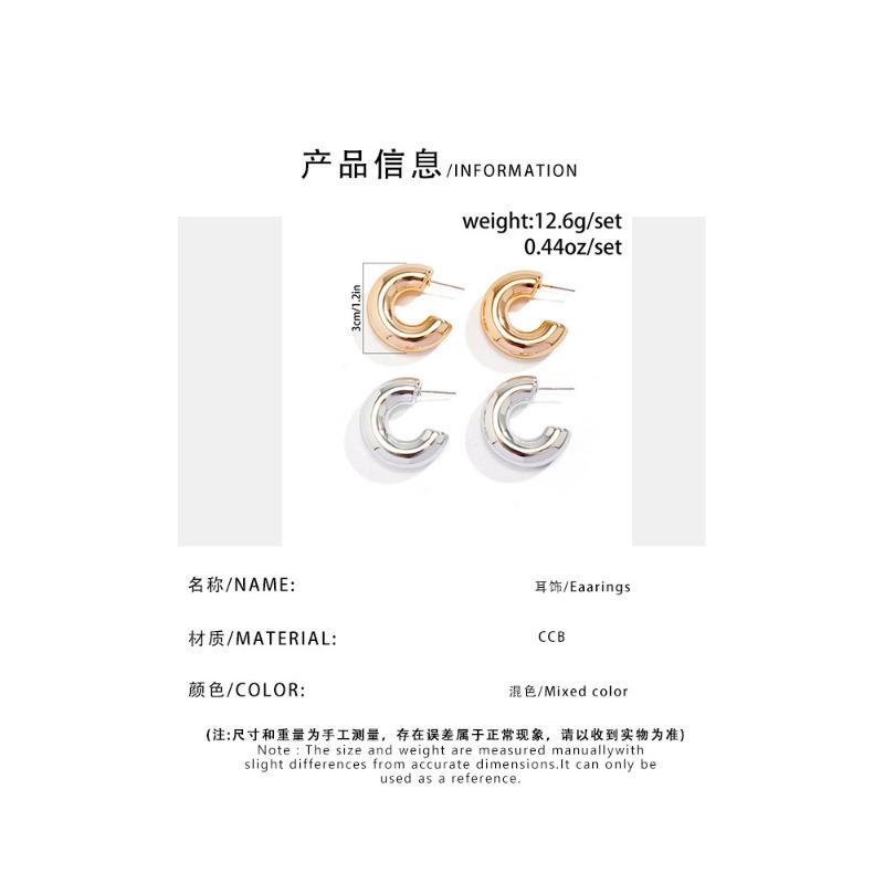 Personalized design Glossy beanie earrings, plain ring pleated water drop stud earrings geometric earrings