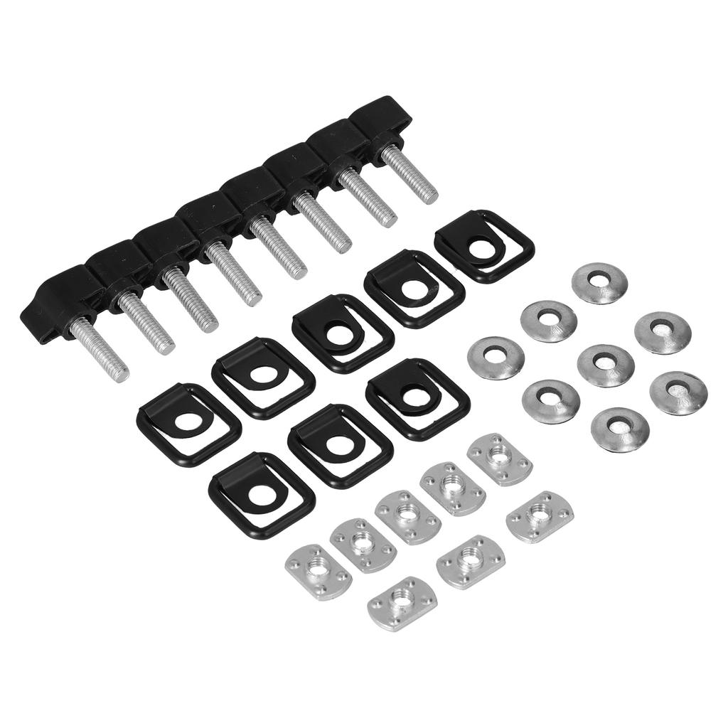 Snabbmonterad Hård Topp Fästskruvar Tumskruvar Fästpunkt med Brickor Ersättning för Wrangler JK 07‑18