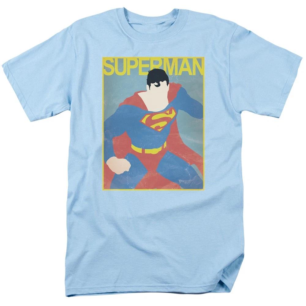 DC Comics - Superman - Simple Poster - Unisex Short Sleeve Children s T-shirt - Blue 110