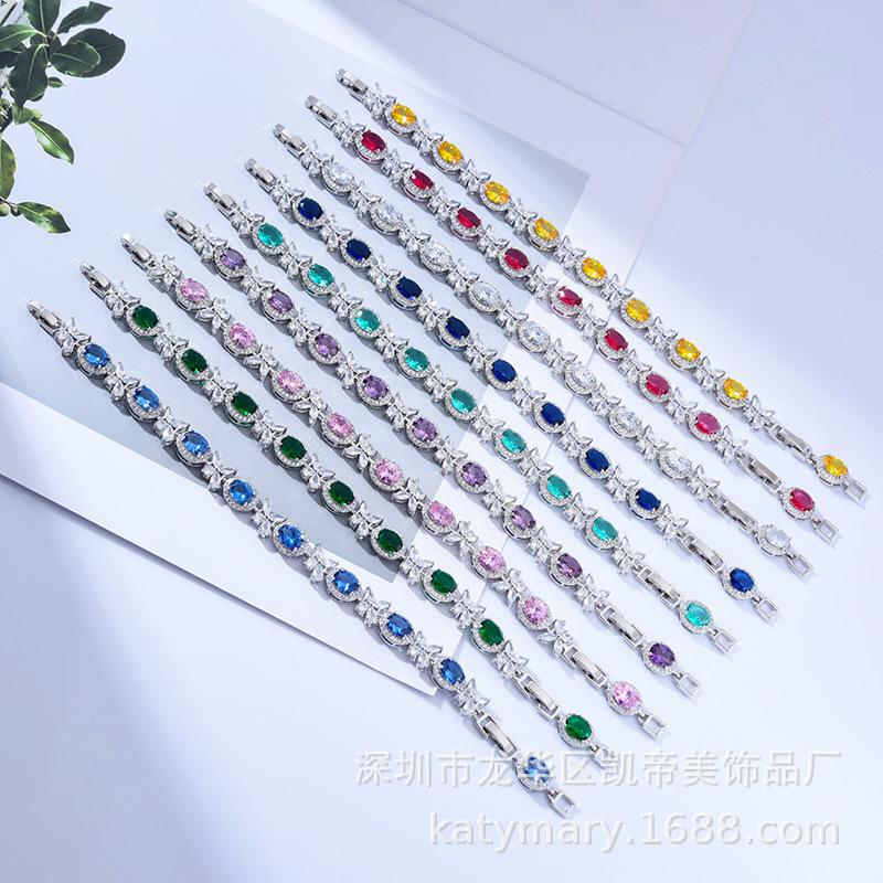 Casual Zircon Bracelet Girls Flower Light Luxury Exquisite Jewelry