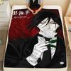 Coperta in Flanella con Stampa Black Butler, Alta qualità Confortevole per Tutte le Stagioni, Decorazione per la Casa, Calore e Comfort, Perfetta per Regali di Natale08