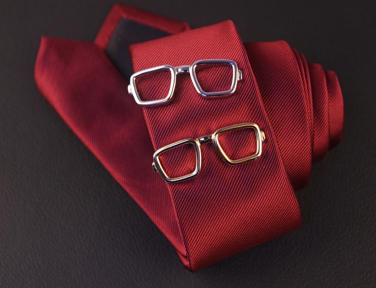Men's Stylish Silver & Gold Tie Clip Set - Modern, Sleek Designs