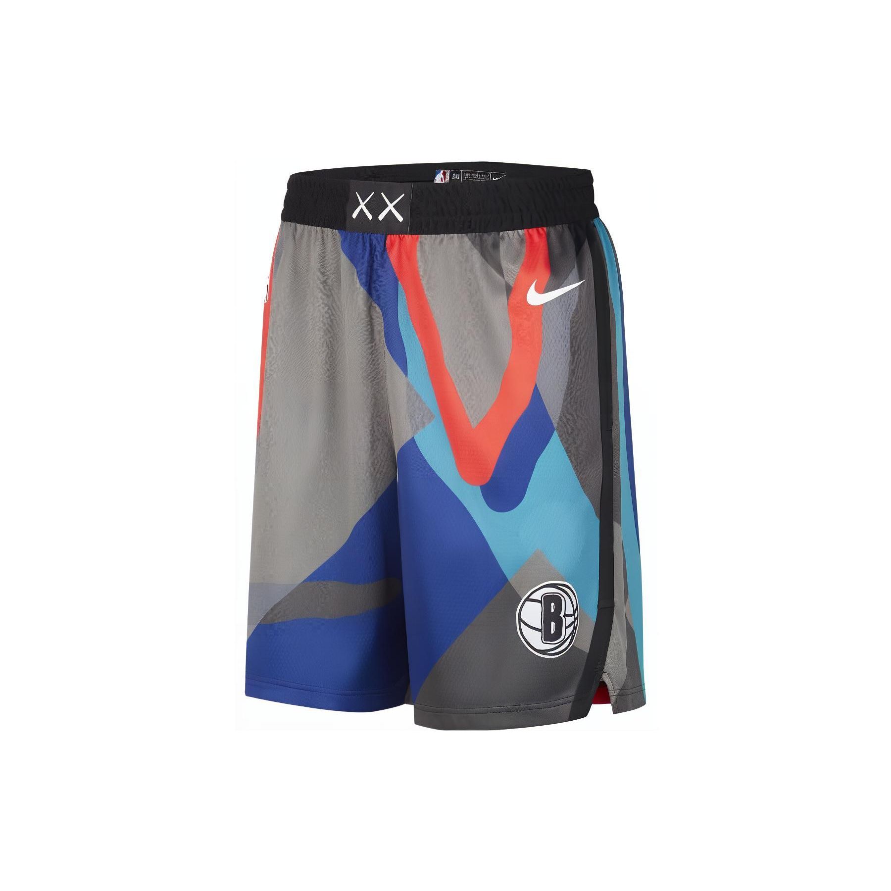 

Мужские баскетбольные шорты Nike x Kaws Dri-Fit с абстрактным узором и цветными блоками, разноцветные DX8694-010 M