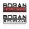 1Pc 3D Metal Bogan Edition Logo Car Front Grille Badge Side Fender Rear Trunk Emblem Sticker Decal