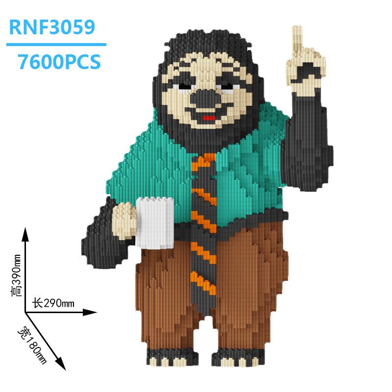 Disney Zootopia Building Blocks Nick Judy Model Benjamin Sloth Bricks Cartoon Movie Figure Toys For Kids Christmas Gift