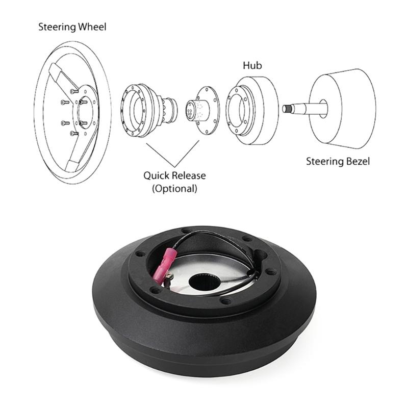 Aluminium Alloy Car Steering Wheel Short Hub Adapter Quick Release  Kit Replacement Accessories Compatible-For -SC