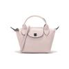 Le Pliage Cuir 13 Short Handle Lambskin Tote Dumpling Bag Crossbody Mini Women Bags Light-Pink 10147757P53