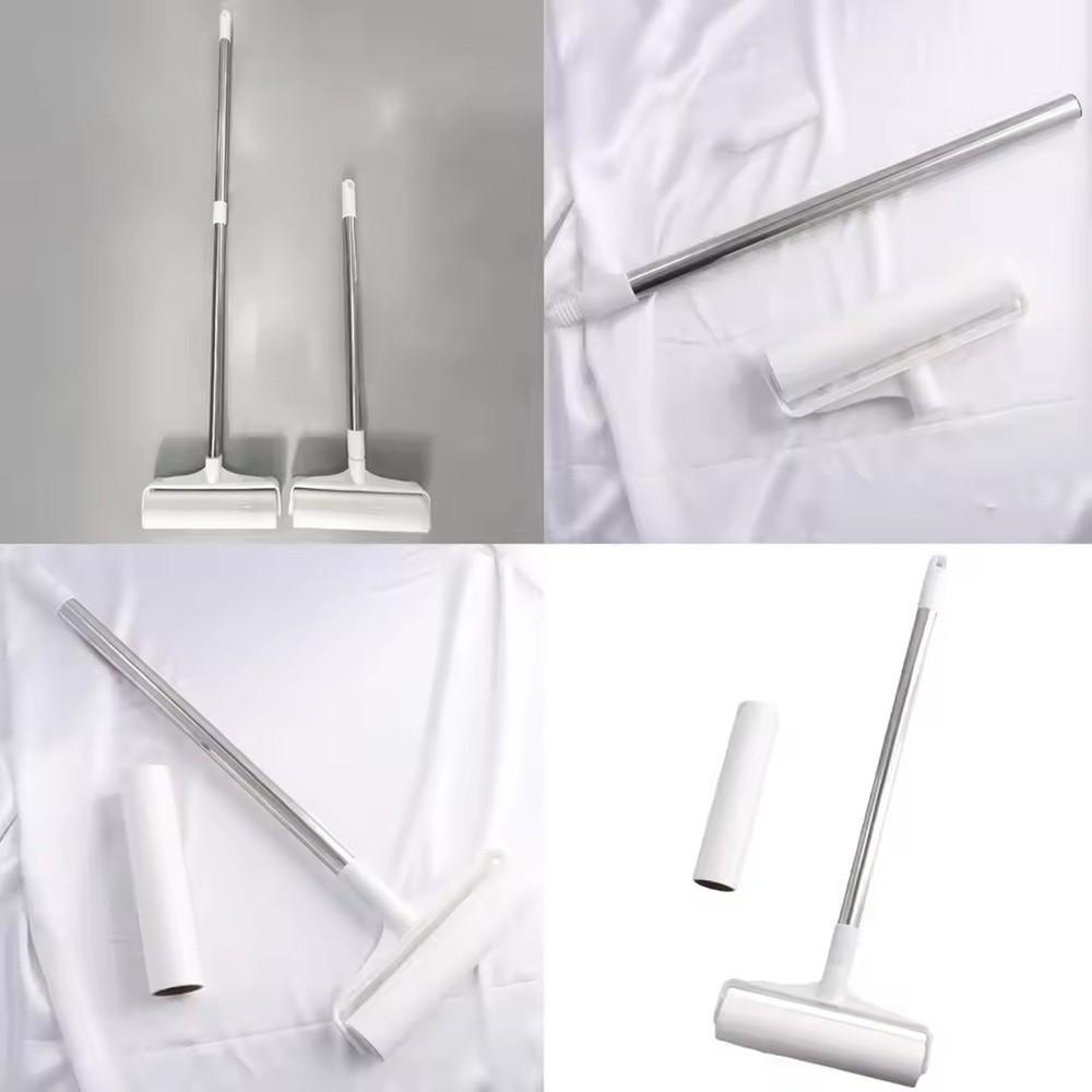 Tearable Long Handle Lint Roller Brush Telescopic 19/24cm Pet Hair Remover Roller Mop For Home Bedroom Car Seats