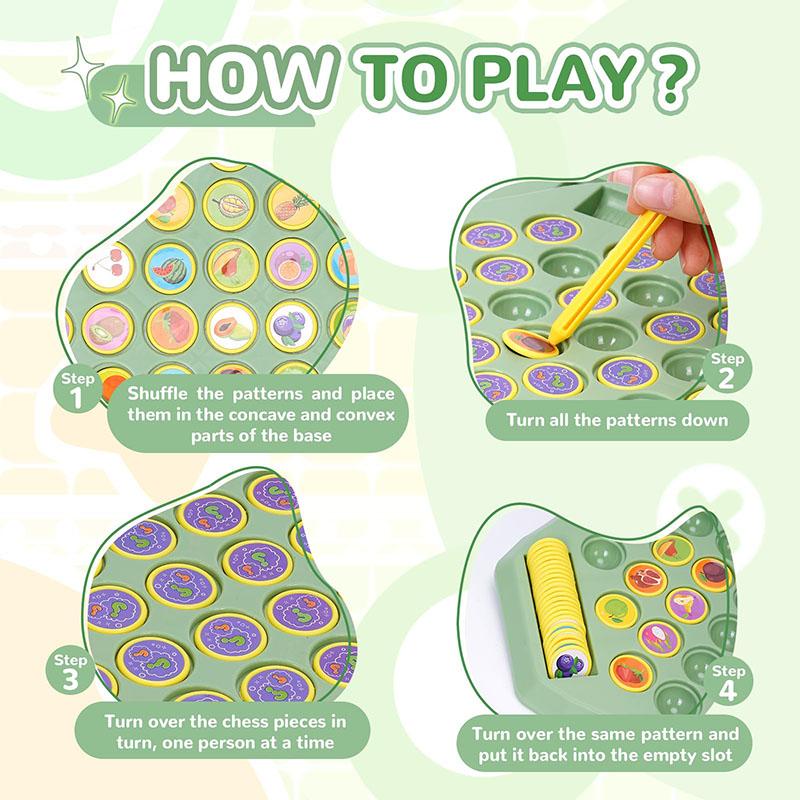 Children'S Memory Flip Chess Elimination Fun Battle Puzzle Concentration Logic Thinking Training Interactive Toy
