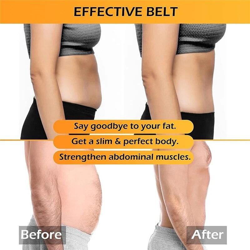 Abdominal Muscle Stimulator Massage Slimming Belt EMS Trainer Belt Smart USB Recharge Thin Waist Weight Lose Fitness Massager