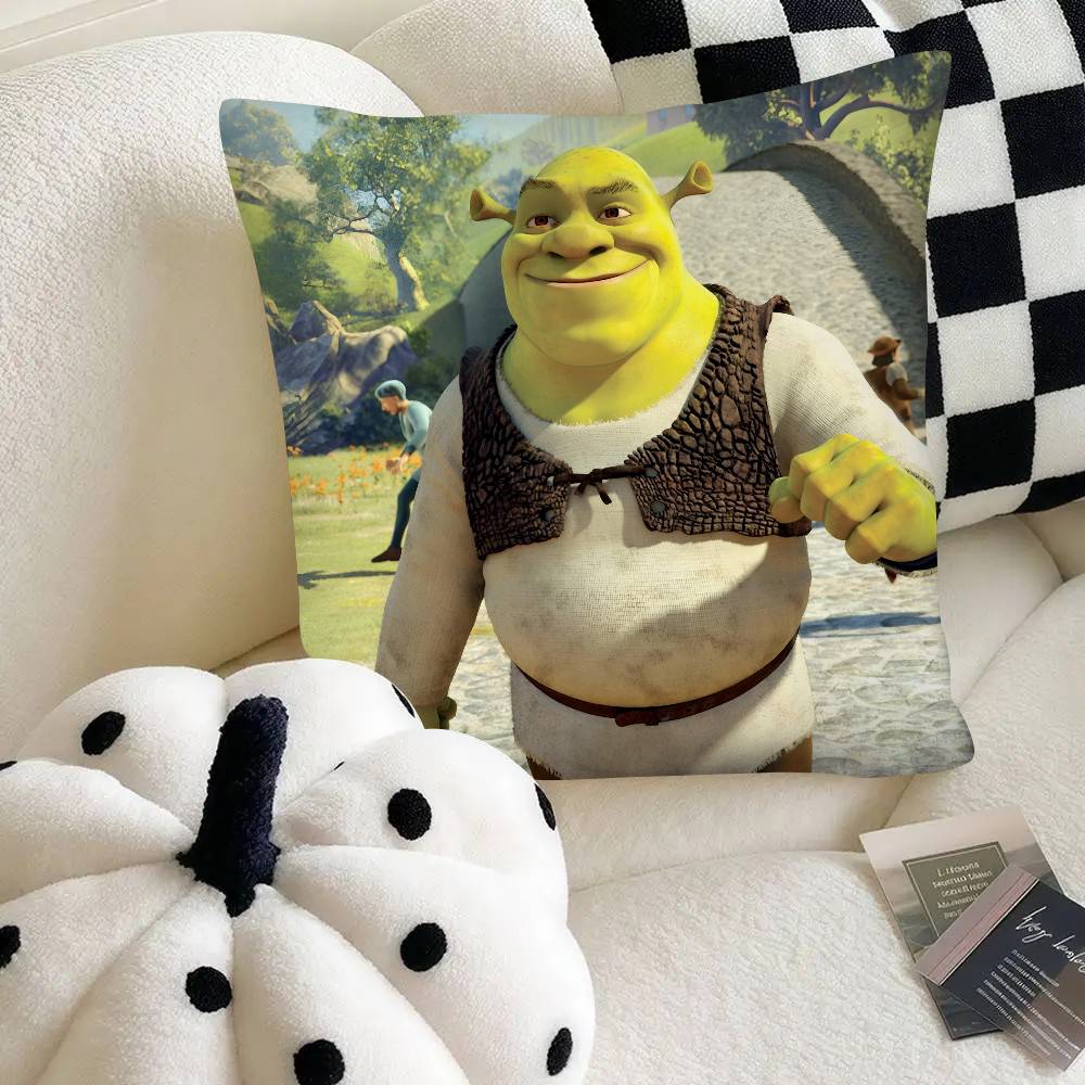 Fantasy Movie Funny SShrek Pillow Case Fashion Square Pillowcase Bedroom Sofa Room Ins Decoration Leisure