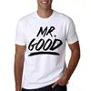 Summer Couple T Shirts Mr Good Mrs Life Letter Printed Cotton O Neck Tees