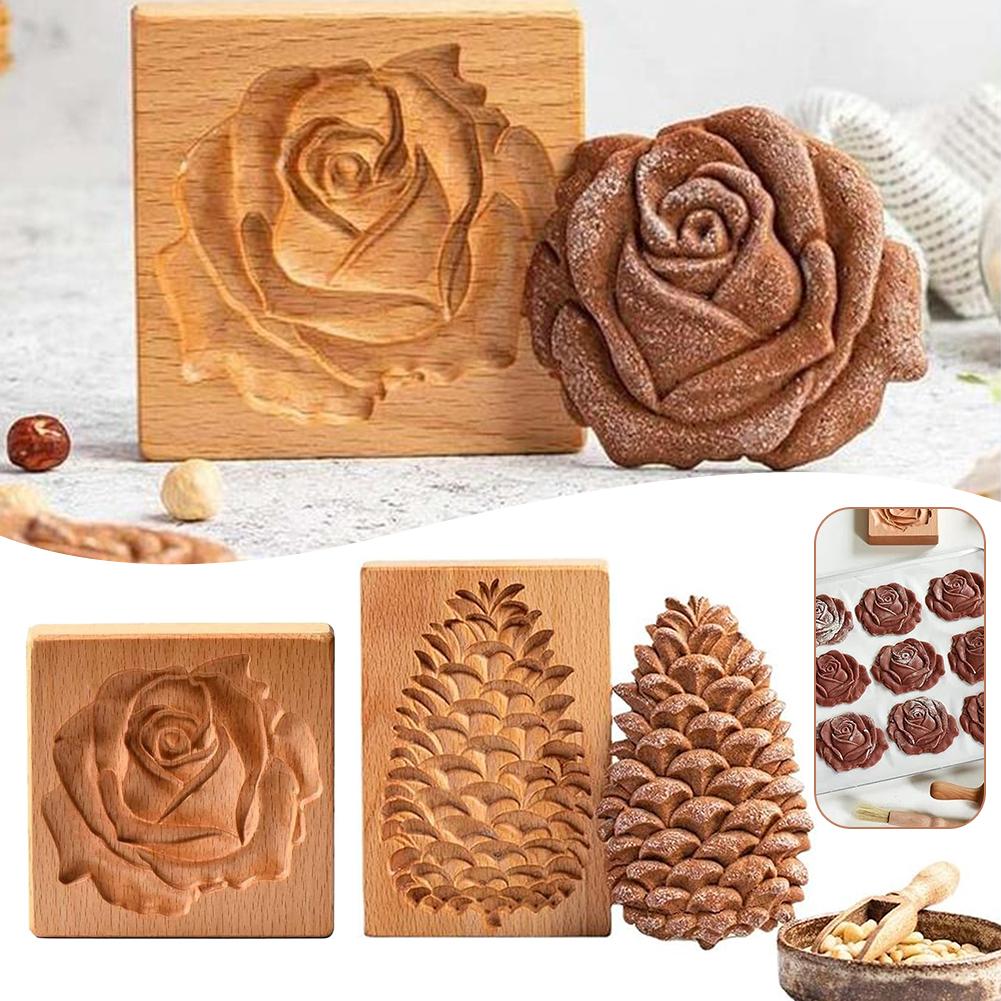 Domácí pochoutky Sušenky Dřevěná forma Forma na výrobu čokoládových kostek ledu Dárek na kolaudaci