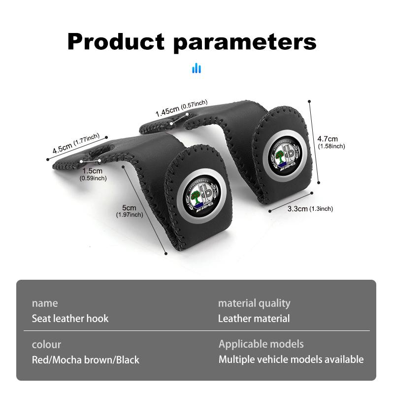 Leather Car Seat Back Hook Headrest Storage Hanger Holder Auto Accessories For Mercedes Benz AMG A B C E S G Class W201 W210 W2