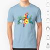 Tropical Parrot T Shirt Cotton Men Women DIY Print Parrothead Buffett Shark Tropical Volcano Parrot Margaritaville Beach