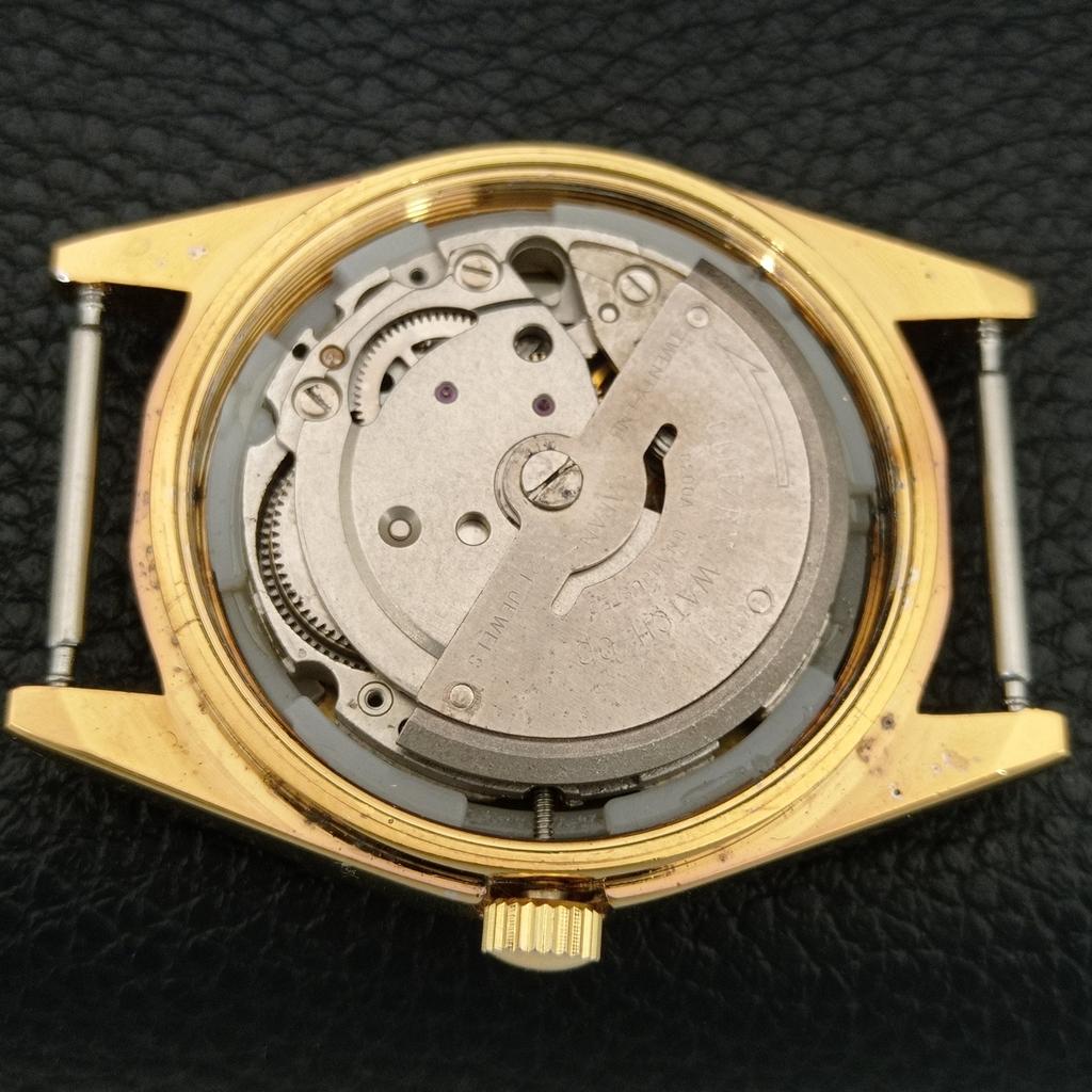 VINTAGE REFURBISHED CITIZEN AUTOMATIC JAPAN MENS YELLOW DIAL WATCH a445347-1