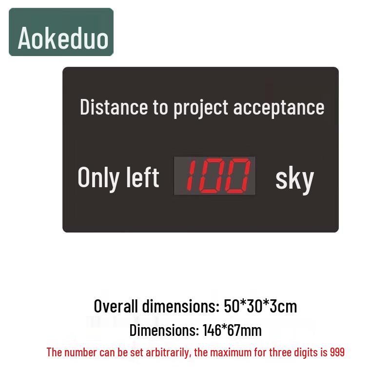 Aokedu LED Countdown Timer & Reminder Sign