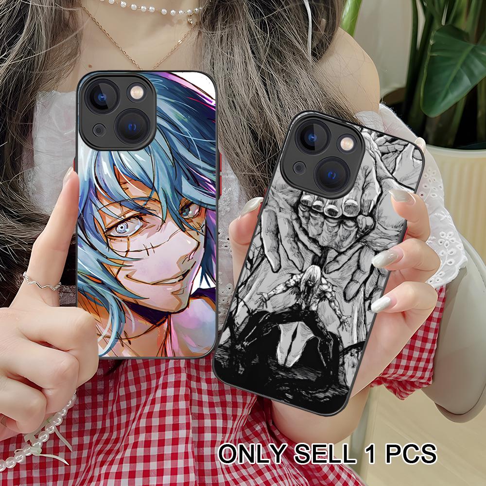 JJK Mahito Phone Case for iPhone 17 16 15 14 13 12 11 X XR XS Air Pro Max Plus Mini Skin Feel Cover