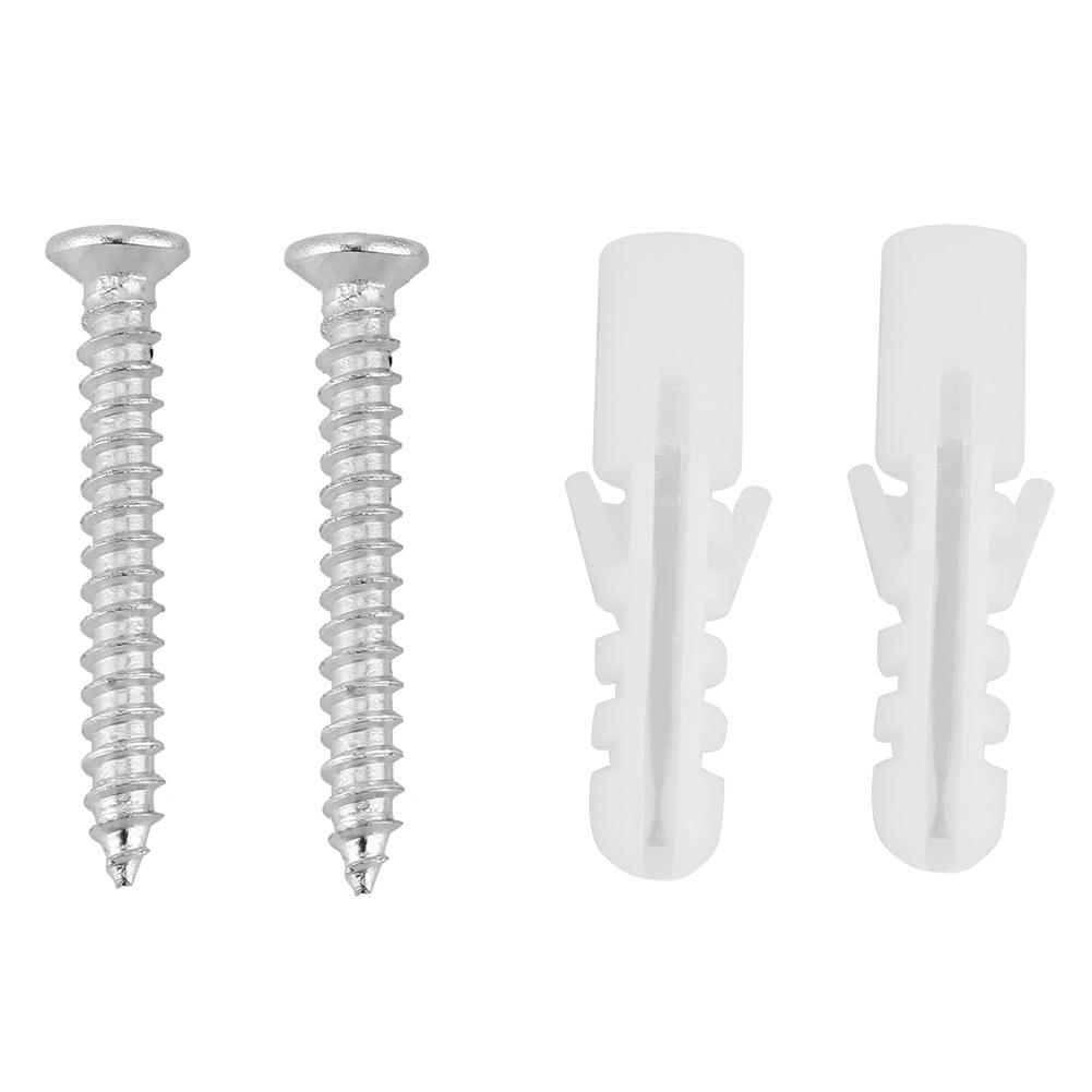 Zestaw 4 sztuk Klipsów Mocujących Typu F do Półek Warstwowych ze Szkła i Drewna Wsporniki Wspierające Kołki do Półek Ściennych (# 01)