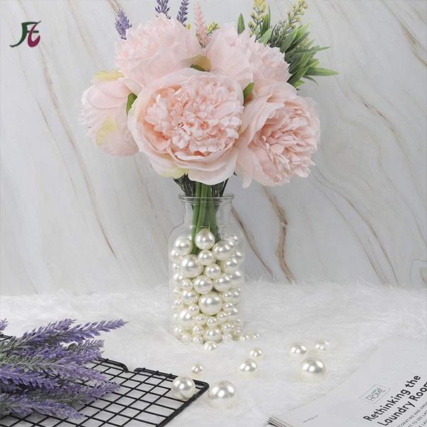 Factory Direct Sales Round Ivory 8mm Decoration Clothing Shoe Faux Plastic Pearl Loose Beads