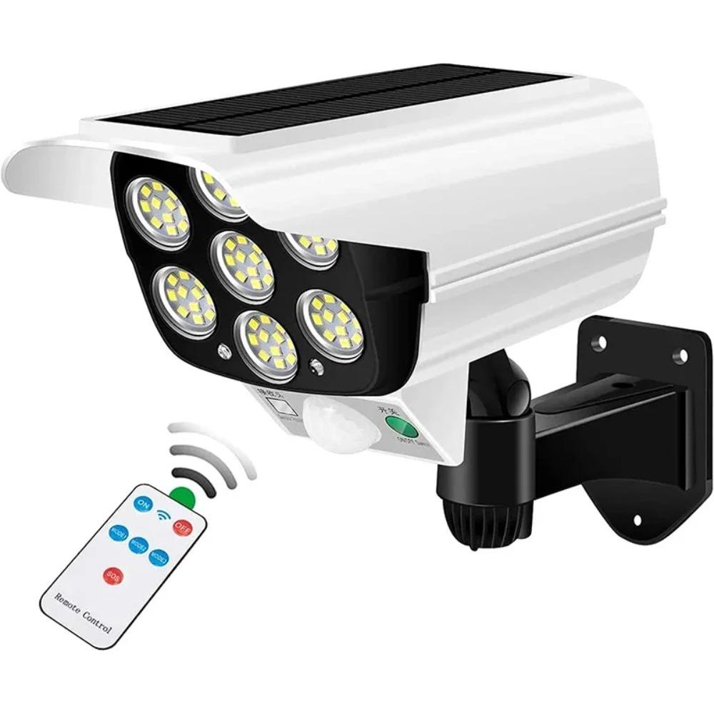 77LED Solar Light Simulation Security Dummy Camera Motion Sensor Outdoor Night Light IP65 Waterproof Lamp 3 Mode For Home Garden