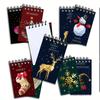 8pcs Christmas Coil Notepads, Festive Paper Journals with Perforated Pages, Ideal for Holiday Gifts and Friends - Assorted Seasonal Designs