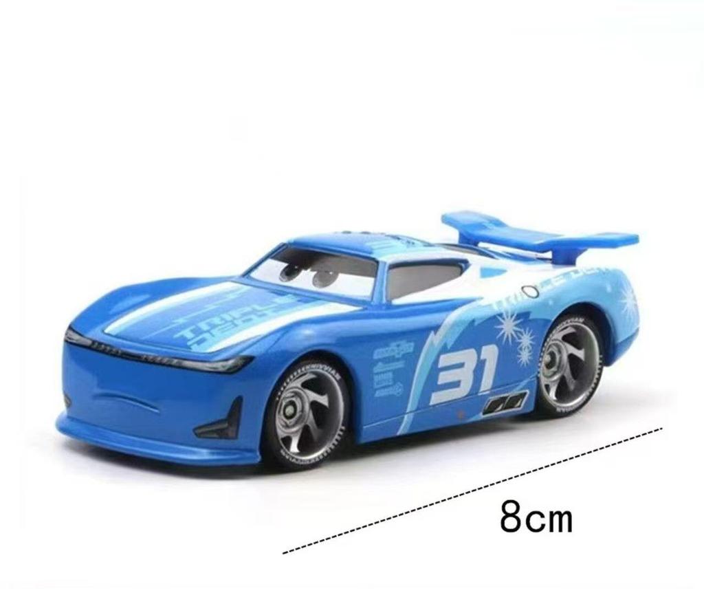 Disney Cars 1:55 Diecast Alloy Racing Car - Lightning McQueen & Jackson Storm Metal Model Collectible Christmas Gift