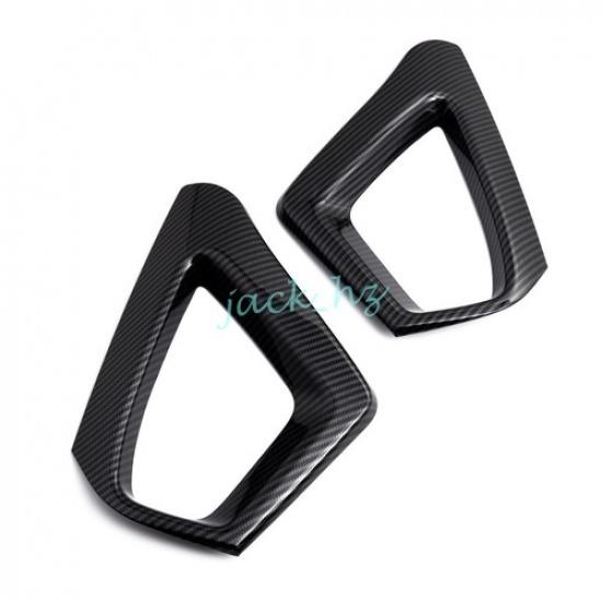 For Subaru Crosstrek 2024+ Carbon Fiber Rear Bumper Reflector Fog Light Cover