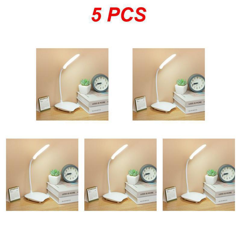 Led Bedroom Bedside Lamp 3 Color Desk Lamps Eye Protection Table Night Light Portable Stepless Dimmable Touch Usb Dimming Lights