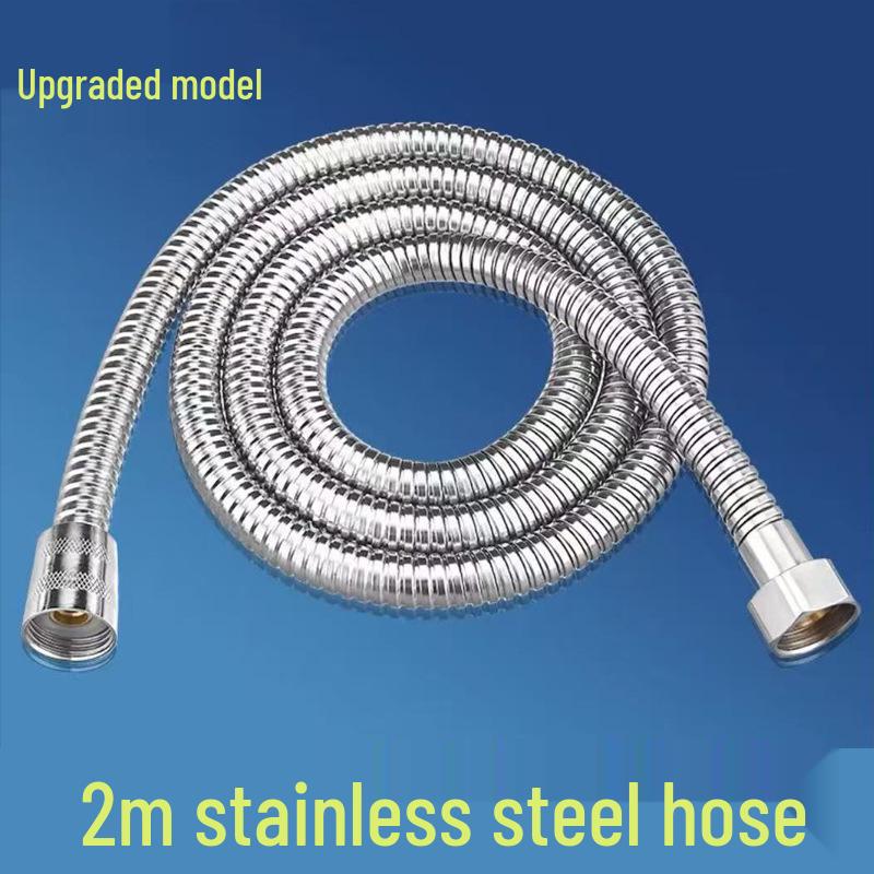 Universelles Duschschlauch-Set aus 304 Edelstahl - Verdicktes Metall-Warmwasserbereiter-Zubehörrohr
