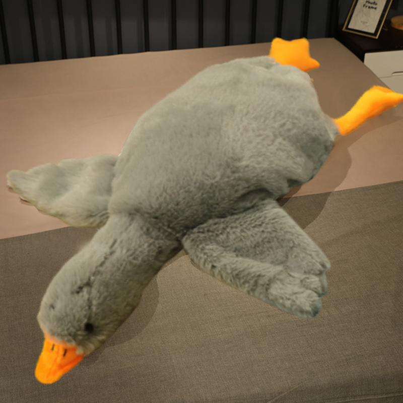 50-190 cm suur pruun kallistus täidisega loom part Kawaii hiiglaslik hani plüüsis mänguasi magamispadi Suur pehme nukupeo kingitus poistele tüdrukutele