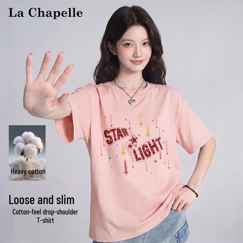 La Chapelle Women s Dopamine Print Pure Cotton T-shirt L