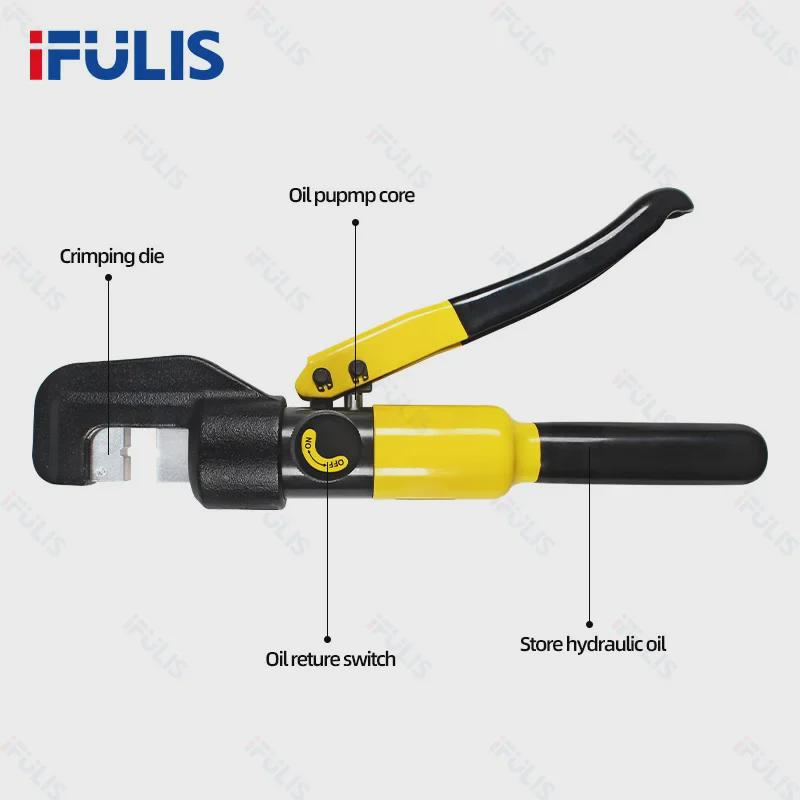 Clește hidraulic de sertizare YQ-70A pentru terminale din cupru și aluminiu, capacitate 6-70 mm