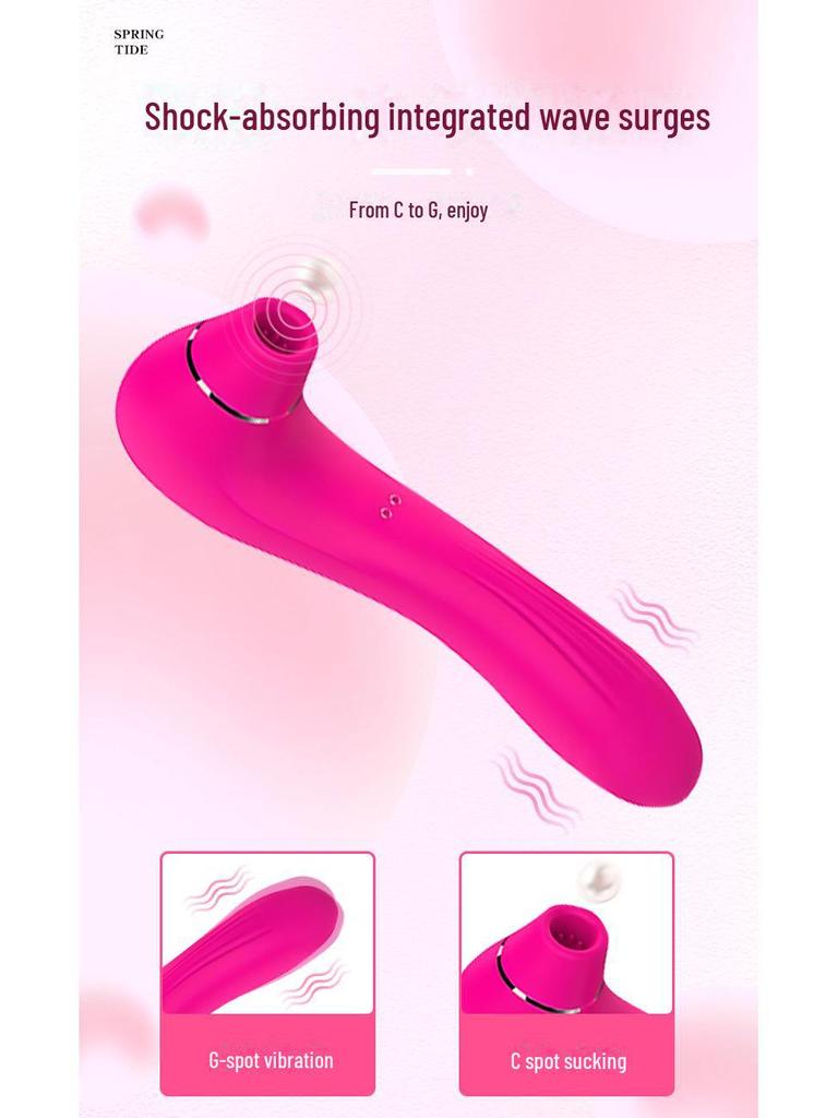 10-Mode Silicone Vibrating Female Massager with Magnetic Suction
