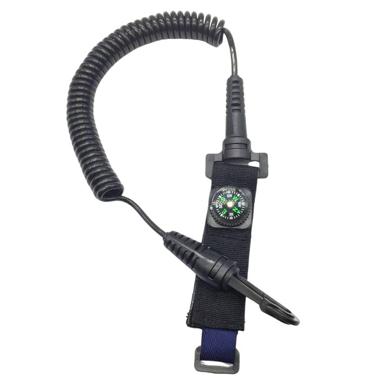 Yak Outdoors Kayak Accessories Paddle Protection Rope Fishing Supplies Black Retractable Compass Spring Safety Rope чёрный