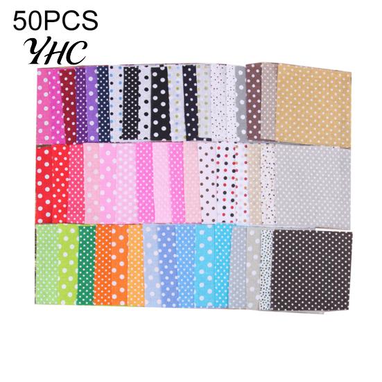 30/50Pcs 10cmx10cm Floral Print DIY Patchwork Cloth Sewing Quilting Material