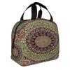 Mandala Pattern Print Lunch Bag Women Portable Cooler Thermal Insulated Lunch Box for Kids School Multifunction Food Bento Box